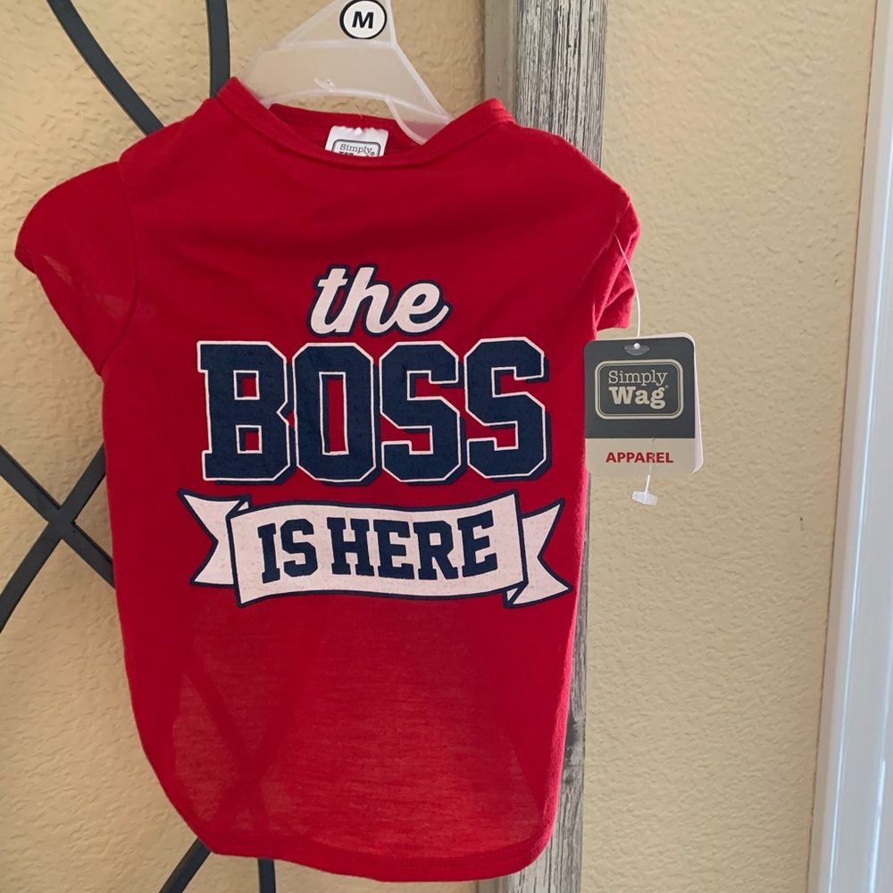 Dog/ Cat Red T-shirt size: medium
